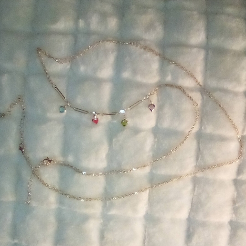 Elegant Multi-Color Heart Body Chain